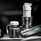 Upgrade Dual Cup Holder Expander, 2 in 1 Multifunction Cup Holder for Car with Lock, 360° Rotating Car Cup Drink Holder with 