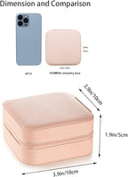5pack/PU Leather Travel Jewelry Case, Mini Jewelry Box, Small Jewelry Organizer Portable Display Jewelry Storage Case for Rin