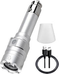 Small Flashlight Rechargeable with Diffuser 12 Volt Car Cigarette Lighter & USB C Charge for Auto Vehicles Emergency, Car Esc