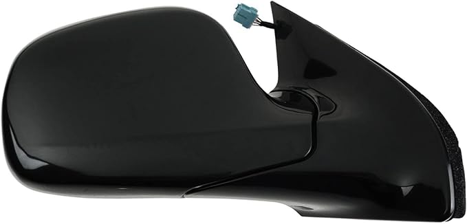 TRQ 2 Piece Driver and Passenger Side Mirror Assembly Set Electric Adjustment Heated No Memory Black Compatible with 2002-200