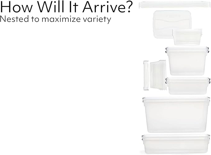 Rubbermaid Cleverstore Clear Dorm Variety 16-Pack, Made in USA, Stackable Large Clear Storage Bins with Lids, See-Through Pla