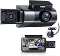 Dash Cam Front and Rear, 1080P Dual Dash Camera, WiFi & App Control, IR Night Vision, 170° Wide Angle, G-Sensor, Parking Mode