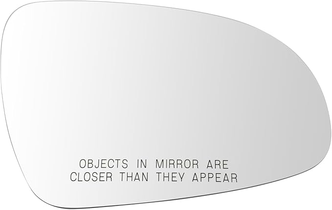TRQ Passenger Side Mirror Glass Convex Clear Snap On Compatible with 2017-2022 Kia Sportage KI1325123