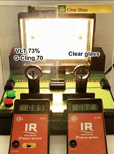 G Greenfilm Static Cling Film 10% Window Tint for Residential and Car Use – DIY Non-Adhesive Dark Window Tint for Enhanced Privacy, UV Protection, Glare Reduction, and Heat Blocking (36" x 82")
