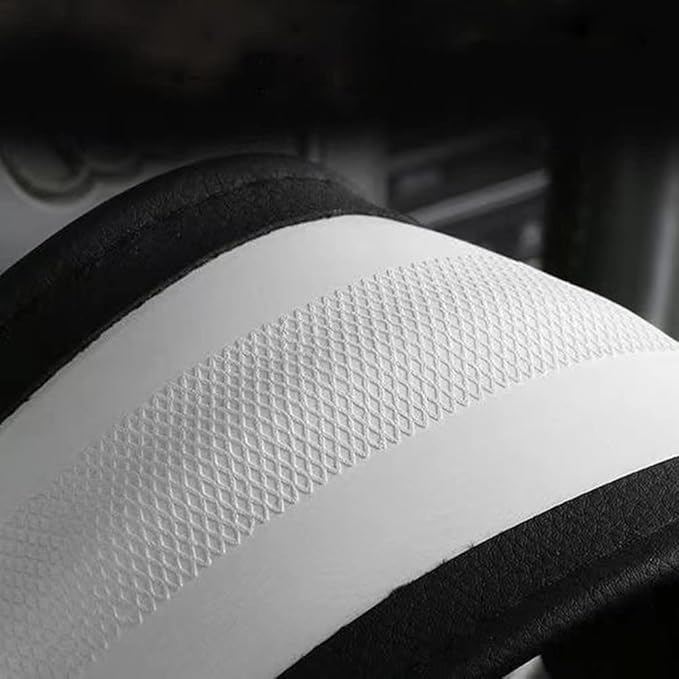 LKWLIKEI Nappa Leather Ultra-Thin Steering Wheel Cover, for Tesla Model 3/Y Steering Wheel Cover, Non-Slip Design and Interio