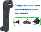 Aluminium 17mm/0.67" Ball Mount Extension Arm, Solid 17mm Vent Clip Ball Extender Female to Male for Car Vent Solid Phone Holder - Metal Made (4.26" Long)