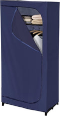 Wenko 64530100 Business Wardrobe with Shelf for Mobile Wardrobe 75 x 160 x 50 cm Dark Blue