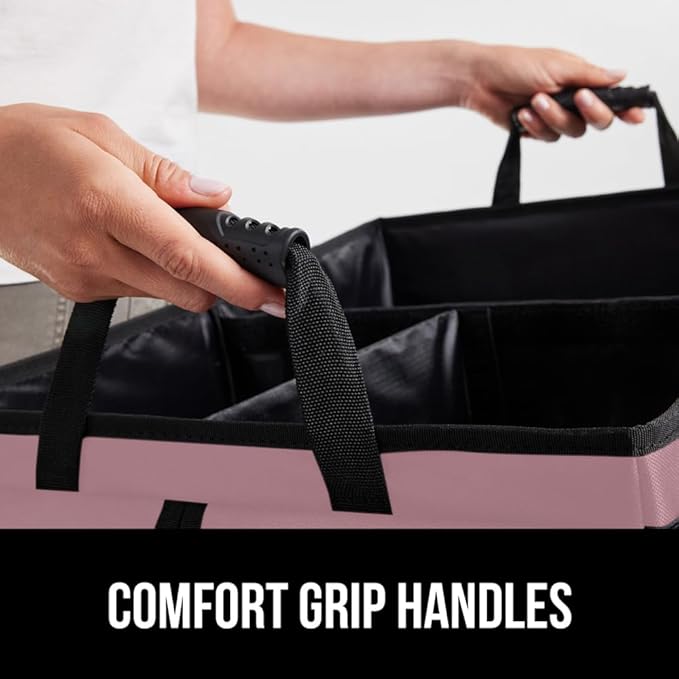 GORILLA GRIP Large Capacity Sturdy Trunk Storage Organizer, Slip and Water Resistant Collapsible Organization Container for
