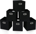 STOREONE Fabric Storage Bins Cubes Baskets Containers-(11X11X11) with Dual Handles Cube Storage Organizer Bins for Shelf Clos