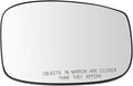 TRQ Passenger Side Mirror Glass Heated Snap On Compatible with 2018-2019 Honda Odyssey