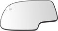 TRQ Driver Side Mirror Glass Heated Without Turn Signal Without Auto Dim Compatible with 1999-2006 Cadillac Escalade ESV EXT 