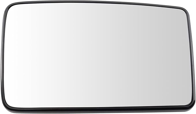 TRQ Passenger Side Lower Mirror Glass Convex Snap On Compatible with 2013-2016 Ford F-250 Super Duty F-350 Super Duty F-550 S
