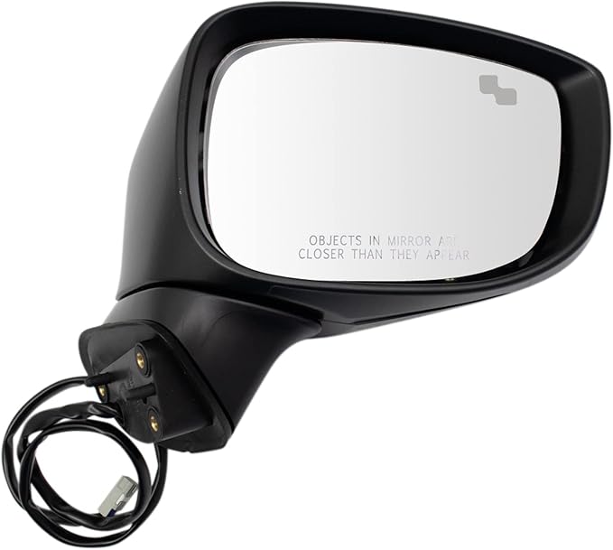 TRQ Driver & Passenger Side Power Mirror Set Paint to Match Manual Folding with Blind Spot Indicator Compatible with 2017-202