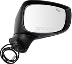 TRQ Driver & Passenger Side Power Mirror Set Paint to Match Manual Folding with Blind Spot Indicator Compatible with 2017-202
