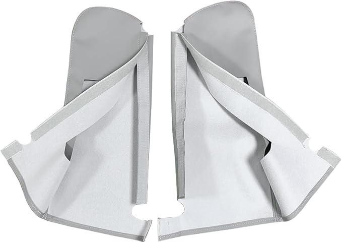Car Sun Visor Cover Pair Gray, Leather Sun Visor Replacement Cover for Chevy Tahoe Suburban Yukon 1995-1999,(Skin Only)