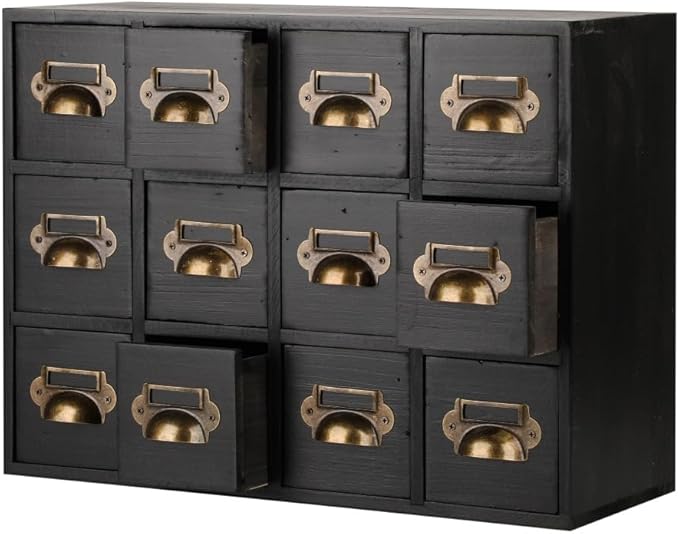 Apothecary Drawers Apothecary Cabinet with Drawers Card Catalog Cabinet Wooden Card Catalog Wooden Storage Box for Desktop Or