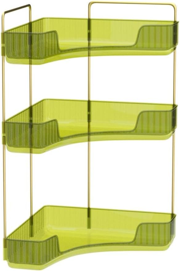 INVSSENE Corner Bathroom Countertop Organizer, Vanity Trays for Bathroom Counter, Makeup Organizer, Perfume Tray, Kitchen Spi