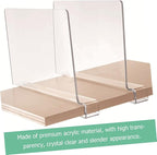 Luxshiny Organize Your Closet 2pcs Acrylic Wardrobe Partition Shelf Divider for Clothes Hats Towels