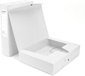 HUA JIE 2 Pack A4 Storage File Boxes Archives Case,65mm Spine,Box File Document Storage Box with Metal Clip for Office School
