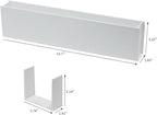 4 Pack Plastic Drawer Organizers for Home, Kitchen, Bathroom, Under Sink, Vanity, Medicine Cabinet and Office Use, White
