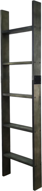 FixtureDisplays® 5-Foot Rustic Farmhouse Blanket Ladder, Wall-Leaning Decorative Wood Ladder, Ladder-Style Pine Wood Blanket 