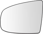 TRQ Driver Side Mirror Glass Heated For Factory Equipped Mirrors Only Compatible with 2007-2013 BMW X5 2008-2014 BMW X6