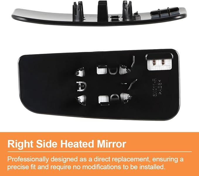 Senzeal Passenger Side Heated Lower Mirror Glass Replacement for Ford F150 Truck 2015-2020 Ford F250 F350 Super Duty F450 F550 Truck 2017-2022 Towing Mirror FL3Z17K707J (Right Side)