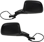 TRQ Driver and Passenger Side Mirror Assembly Set Power Foldaway Smooth Paint to Match Compatible with 1992-1996 Ford Bronco 