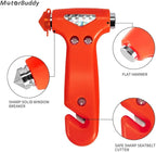 2-Pack Car Safety Hammer Seatbelt Cutter, Auto Emergency Escape Hammer with Window Glass Breaker and Seat Belt Cutter, Striki