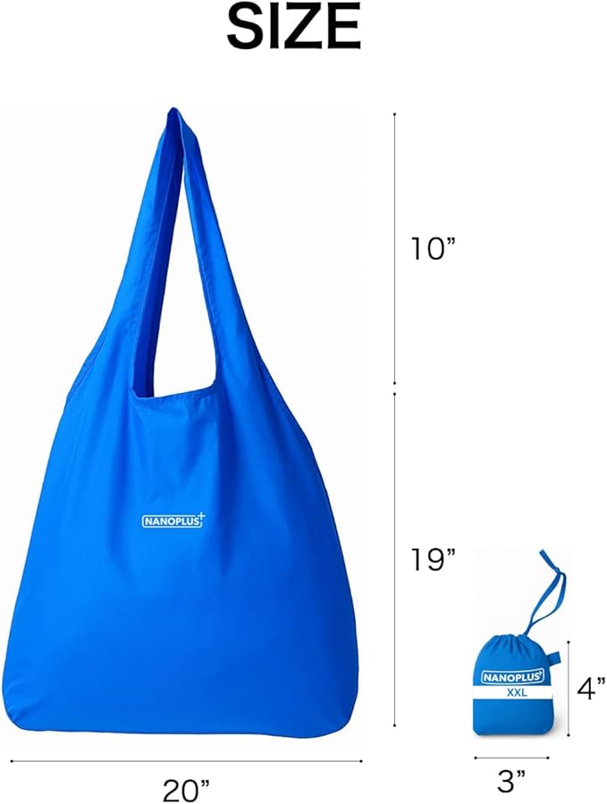 Compact Reusable Grocery Tote Bag – Lightweight, Foldable & Packable Shopping Bag for Travel