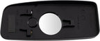 TRQ Driver Side Lower Mirror Glass Clear Snap On Compatible with 2007-2009 Dodge Sprinter 2500 Sprinter 3500 CH1324162
