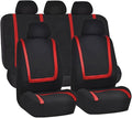 BELOMI Car Seat Covers Full Set, Breathable Premium Cloth Automotive Seat Cover, Universal Front and Rear Seat Covers, Easy t