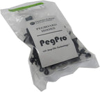 PegPro® J Hooks Kit for Standard “Wood Fiber” pegboard – Durable Plastic Pegboard Hooks - for Garage, Kitchen, Craft Room, an