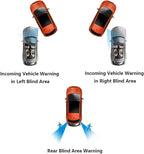 Riloer BSD Radar Monitoring Detection Kit, Car Blind Spot Monitoring System, Ultrasonic Blind Spot Detection System Sensor, B