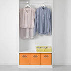 ShellKingdom Storage Bins, Foldable Fabric Storage Cubes And Cloth Storage Organizer Drawer with Metal Handle For Closet And 