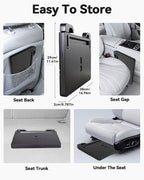 Car Steering Wheel Desk for Laptop, Portable Car Steering Wheel Tray for Eating & Work, Multipurpose Travel Car Table, Steering Wheel Mounted Desk (Parked Use Only)
