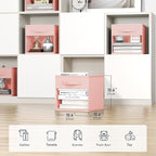 DIMJ Storage Cubes, Cube Storage Bin, 10 Pack Foldable Baskets with Window, Closet Storage Bins with Handle, 11x 11 inch Stor