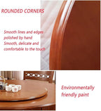 Wooden Lazy Susan Large Rotating Food Turntable Circle Tray Round Wood Tabletop Kitchen for Dining Centerpiece Decor Turntabl