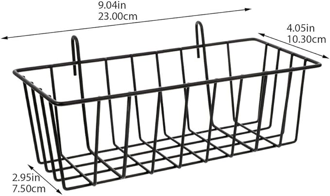 Alipis Wire Basket Organizer Kitchen Storage Shelves Sturdy Wall Hanging Rack 1pc