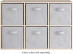Whitmor 6 Cube Bookcase Storage Organizer, 3 Tier Stackable MDF Bookshelf, Open Storage Display Shelf, Storage Cabinet for Li