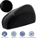 2Pcs Front Driver Side and Passenger Side Rearview Mirror Cover Caps Compatible with Honda Accord 2008 2009 2010 2011 2012 glossy Black