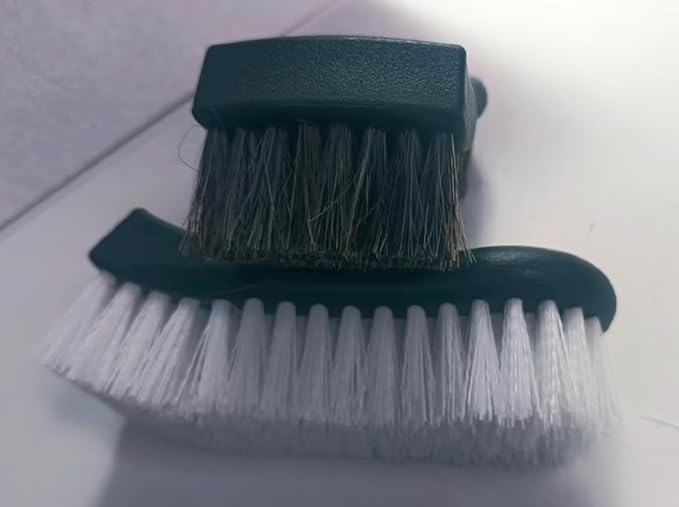 Upholstery Brush, Upholstery Brush Set, Leather Cleaning Brush, Carpet Brush Car Cleaning Brush, Long Bristle Horse Hair Car 