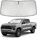 Windshield Sun Shade for Chevy Colorado 2015-2024 2025 2026 Sunshade Front Window Shade Custom Fit Colorado Accessories Sun Visor Foldable Shade Blocks UV Rays Accessories