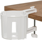 Original Large Desk Cup Holder Clamp – Cup-Holster, The Anti-Spill Cup Holder for Table, Office & Gaming – Multi-Directional 
