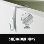 GORILLA GRIP Over The Door Organizer Storage, 5 Deep Hanging Shelves, Holds 50lbs, Closet Organizers Shelf for Bedroom, Shoes