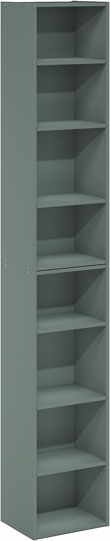 Furinno PASIR Book Shelf, 8-Tier Separable Tall Bookshelf, Stackable Bookcase with Adjustable Open Shelf, 9.3 x 11.8 x 70.9, 