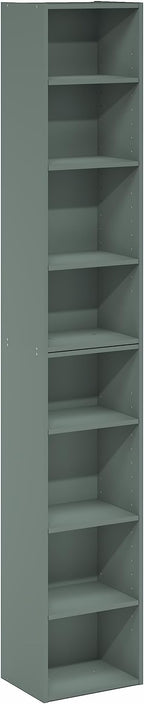 Furinno PASIR Book Shelf, 8-Tier Separable Tall Bookshelf, Stackable Bookcase with Adjustable Open Shelf, 9.3 x 11.8 x 70.9, 