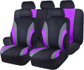 CAR PASS Line Rider Sporty Cloth Universal Fit Car Seat Cover -100% Breathable with 5mm Composite Sponge Inside,Airbag Compat