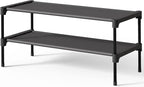 Kitsure Shoe Rack - Non-Woven Shoe Rack Shelf, Shoe Organizer for Closet, Entryway, Garage & Corridor, Stackable Shoe Shelves
