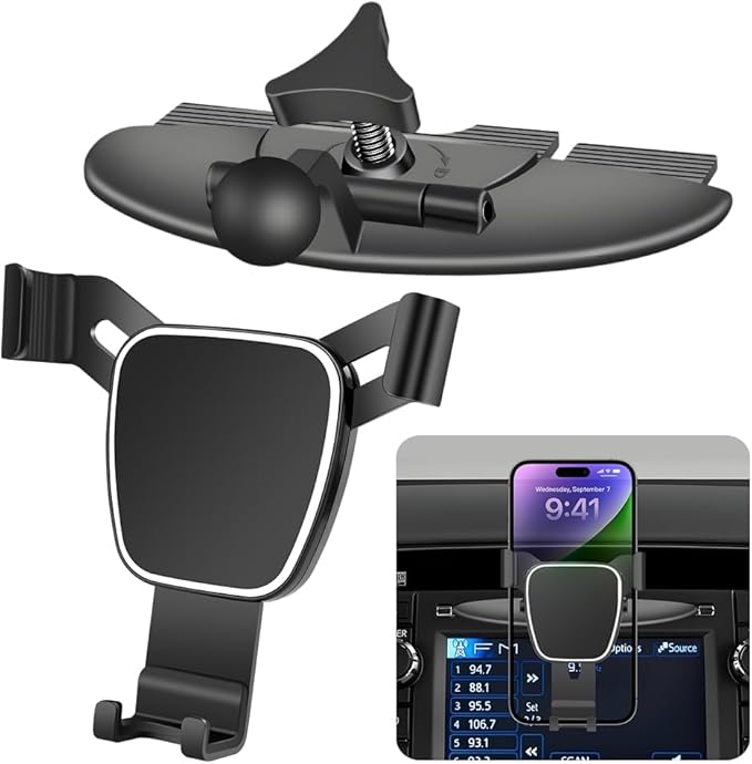 Car Phone Mount Holder For Toyota Tacoma 2000-2015，Sienna 2004-2020，4Runner 2002-2009 Auto Accessories Navigation Bracket Interior CD Slot Mount Screen Decoration dash board Mobile Cell Phone case
